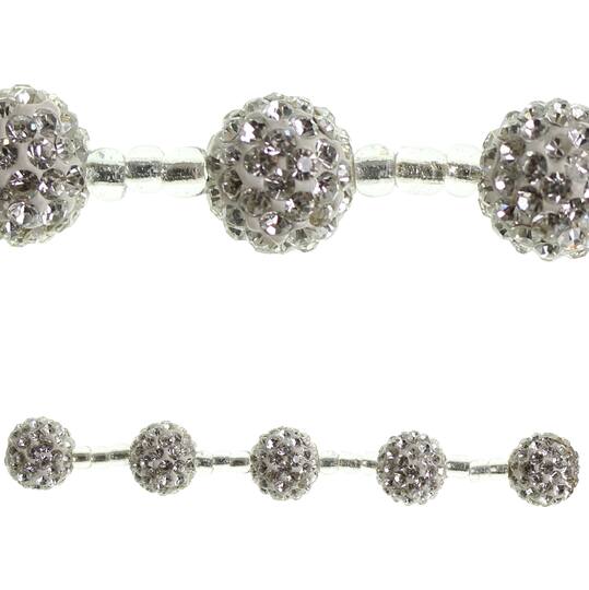 SMALL 12mm Resin Rhinestone Beads set of 20-38 Colors to Choose From Focal Bead